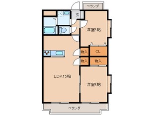 バルパレー城西（行田市城西）の物件間取画像